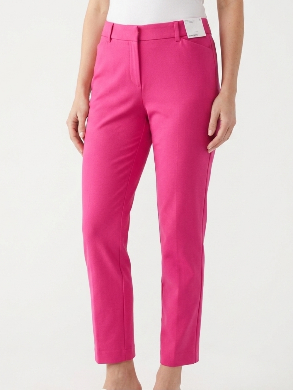 NWT Liz Claiborne Emma Slim Leg Ankle Pants Pink Size 16
